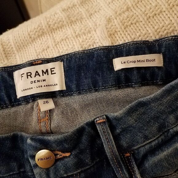 FRAME Le Crop Mini Boot Jeans sz 26 - Picture 5 of 7